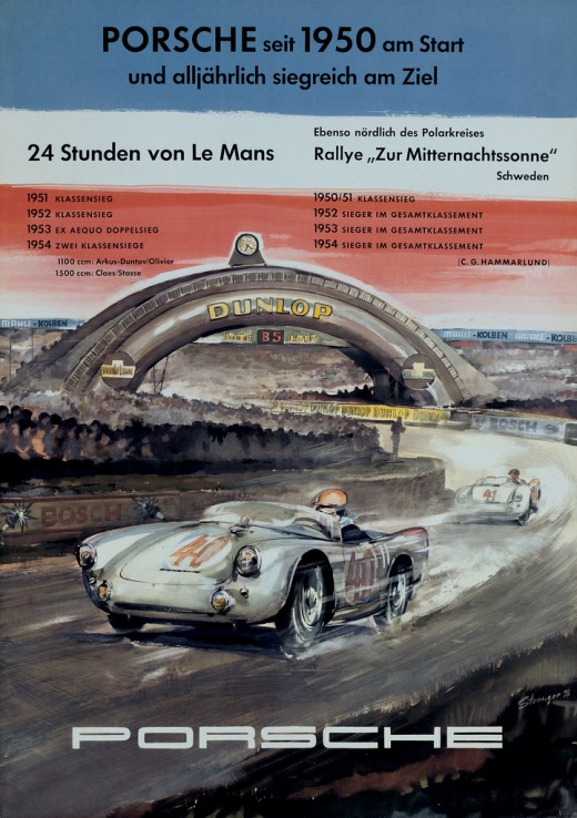 Poster Course Porsche