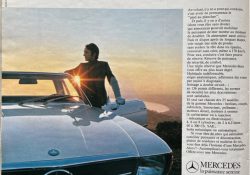 ancienne publicité Mercedes 1972