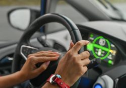 Autonomie en voiture électrique tableau de bord