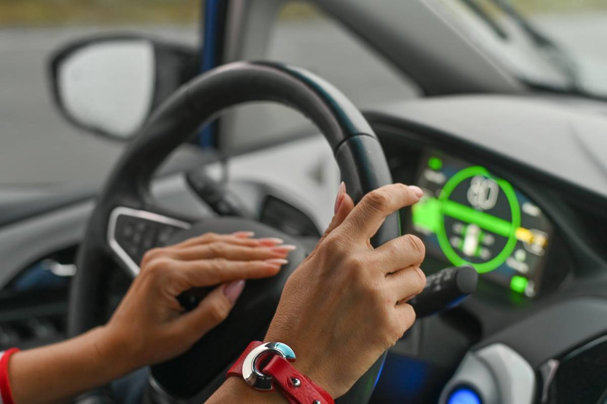 Autonomie en voiture électrique tableau de bord