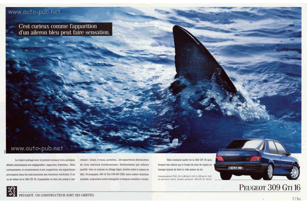 pub Peugeot 309 GTI