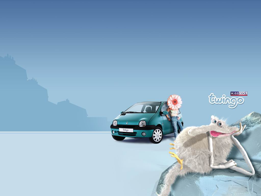 Twingo Ice publicité kiss cool